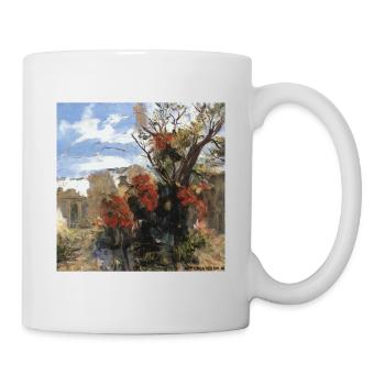 Kunst - Art by Artificial Intelligence Blumen male - Tasse - Weiß - Rechts