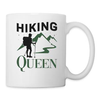 Female Hiker Girl Hiking Queen - Tasse - Weiß - Rechts