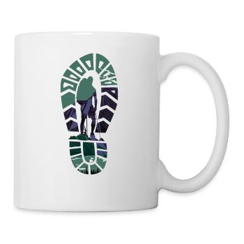 Hiker Shoeprint Hiking - Mug blanc - blanc - Droite