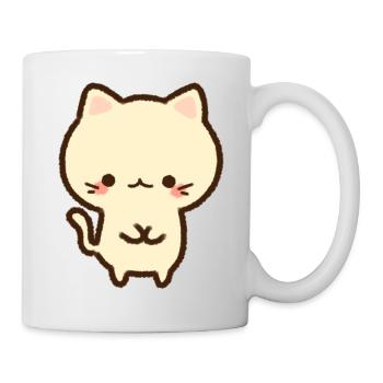 Chat guimauve kawaii pour les fans d’anime - Mug blanc - blanc - Droite