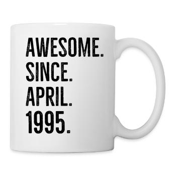 Génial depuis avril 1995 - Mug blanc - blanc - Droite