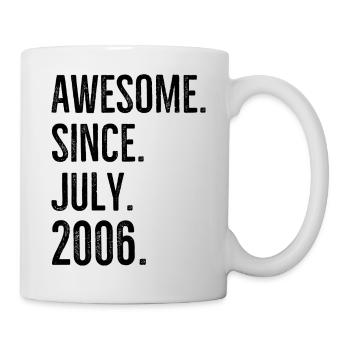 Génial depuis juillet 2006 - Mug blanc - blanc - Droite