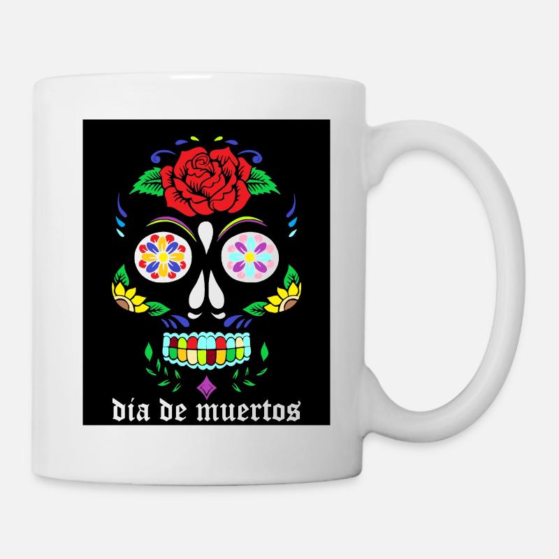 dia de muertos - Mug blanc - blanc