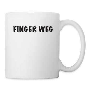 Finger weg - Tasse - Weiß - Rechts