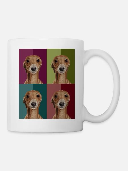 Greyhound4Colours - Tasse - Weiß