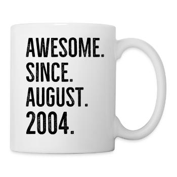 Génial depuis août 2004 - Mug blanc - blanc - Droite