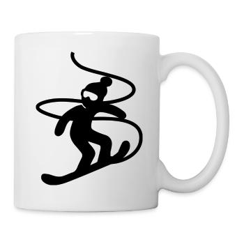 Snowboard Snowboarder - Mug blanc - blanc - Droite