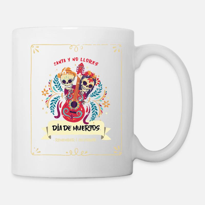 Dia de Muertos Dia de Los Muertos Distressed - Mug - white