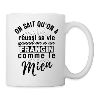 Cadeau pour un frère ou soeur - frangin famille - Mug blanc - blanc - Droite