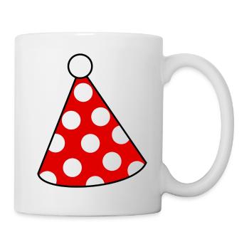 Birthday Party Hat Fun Celebration Party Hat Party Hat - Mug - white - Right