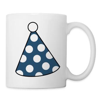 Chapeau de fête - Mug blanc - blanc - Droite