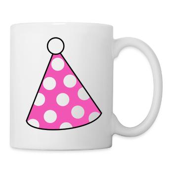 Fête Anniversaire Fête Fête Fête Chapeau - Mug blanc - blanc - Droite