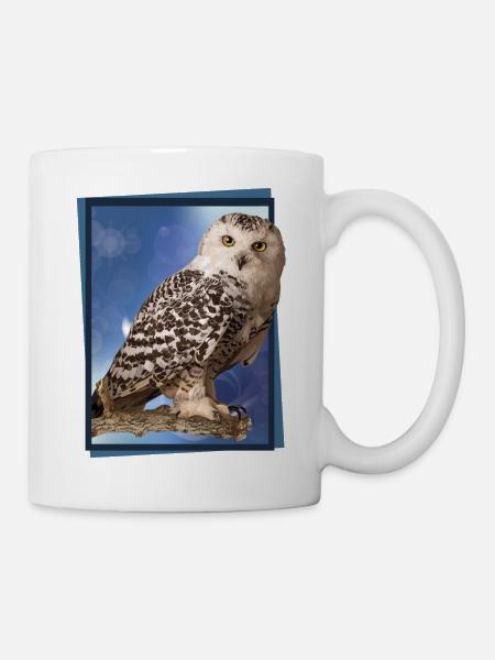 Schnee-Eule - Tasse - Weiß