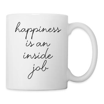 Happiness happy Happiness quotes funny saying - Mug - white - Right