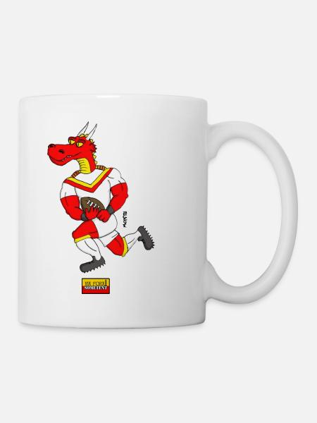 Joueur de rugby dragon catalan - Mug blanc - blanc