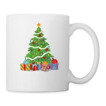 Frohe Weihnachten Frohes Weihnachtsgeschenk - Tasse - Weiß - Rechts