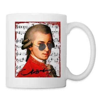 Wolfgang Amadeus Mozart - Mug blanc - blanc - Droite