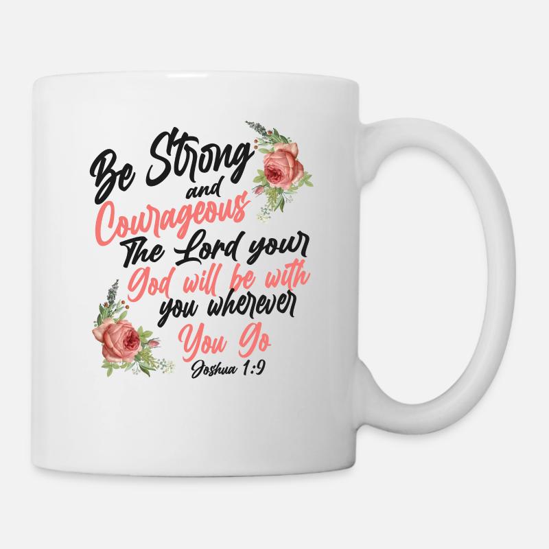 Christian Bible Verse Quote Rose - Tasse - Weiß