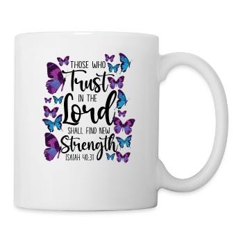 Christian Bible Verse Quote - Tasse - Weiß - Rechts
