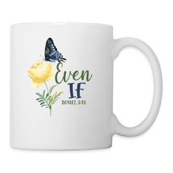 Christian Bible Verse Butterfly - Tasse - Weiß - Rechts
