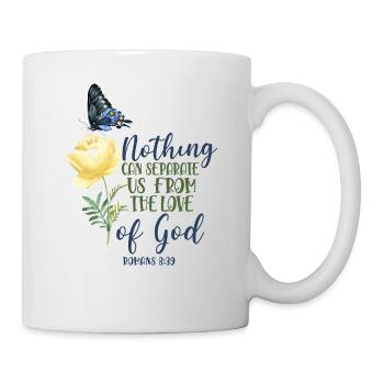 Christian Bible Verse Butterfly - Tasse - Weiß - Rechts