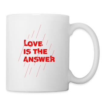 Love is the answer - Mug - white - Right