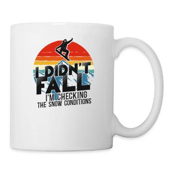 Snowboard Snowboard Rétro - Mug blanc - blanc - Droite
