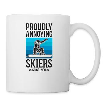 Snowboarding Snowboard Ski Skiing - Mug - white - Right