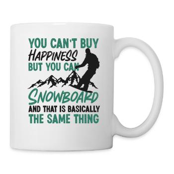 Snowboarding Snowboard You Can'T - Mug - white - Right