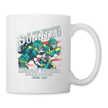 An jedem verdammten Sonntag | American Football - Tasse - Weiß - Rechts