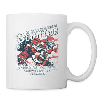 An jedem verdammten Sonntag | American Football - Tasse - Weiß - Rechts