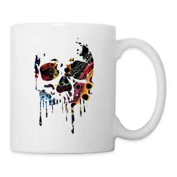 WELL-COLORED DEATH HEAD - Mug - white - Right