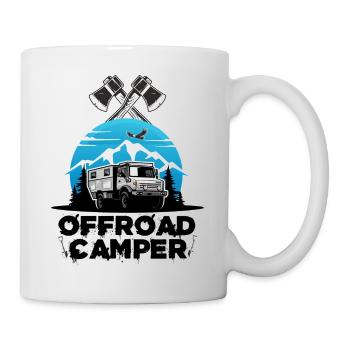 Offroad Camper camping Motorhome Motorhome WoMo - Mug - white - Right