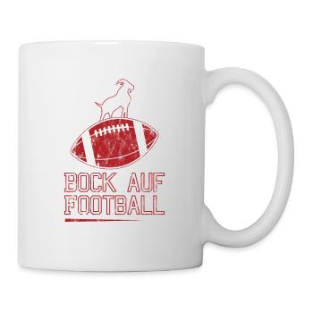 American Football Bock auf Football - Tasse - Weiß - Rechts