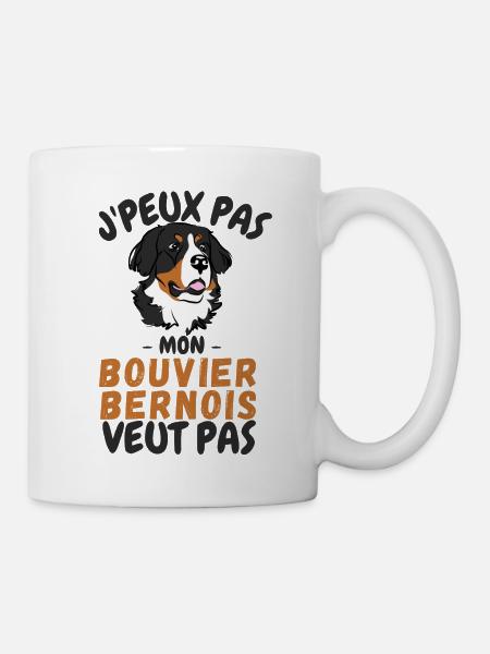 Chien bouvier bernois - Mug blanc - blanc