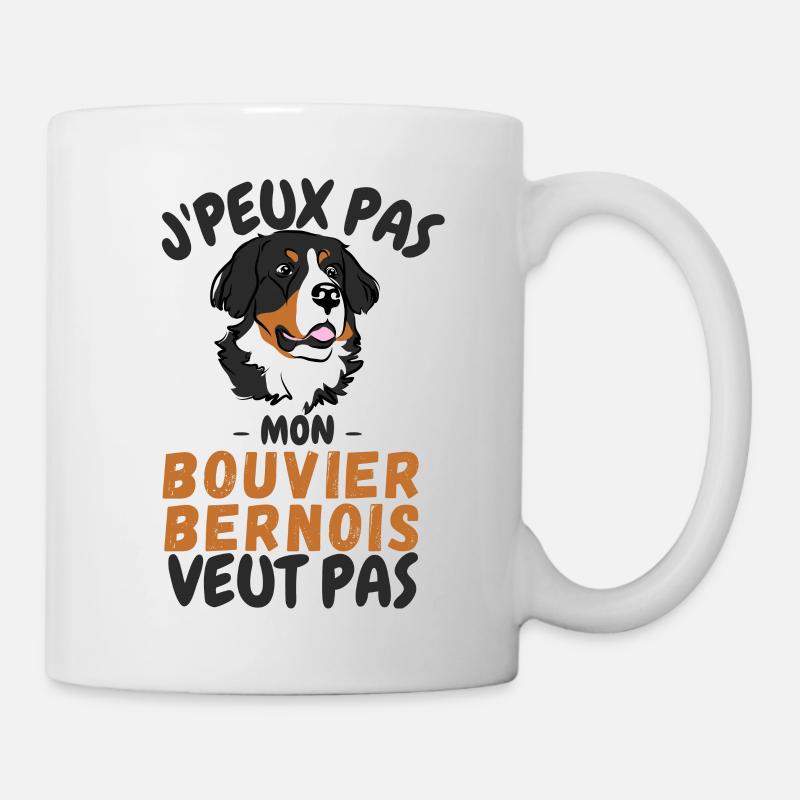 Chien bouvier bernois - Mug blanc - blanc