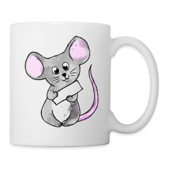 Souris Enfants Bébé personnalisable - Mug blanc - blanc - Droite