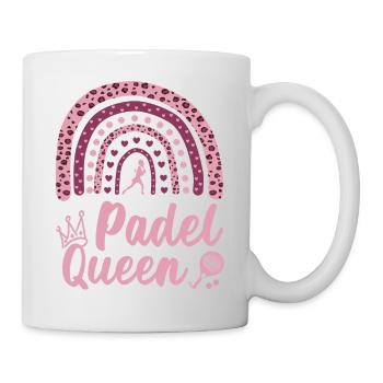 Padel Queen Leopard Rainbow for Padel Tennis Girls - Mug - white - Right