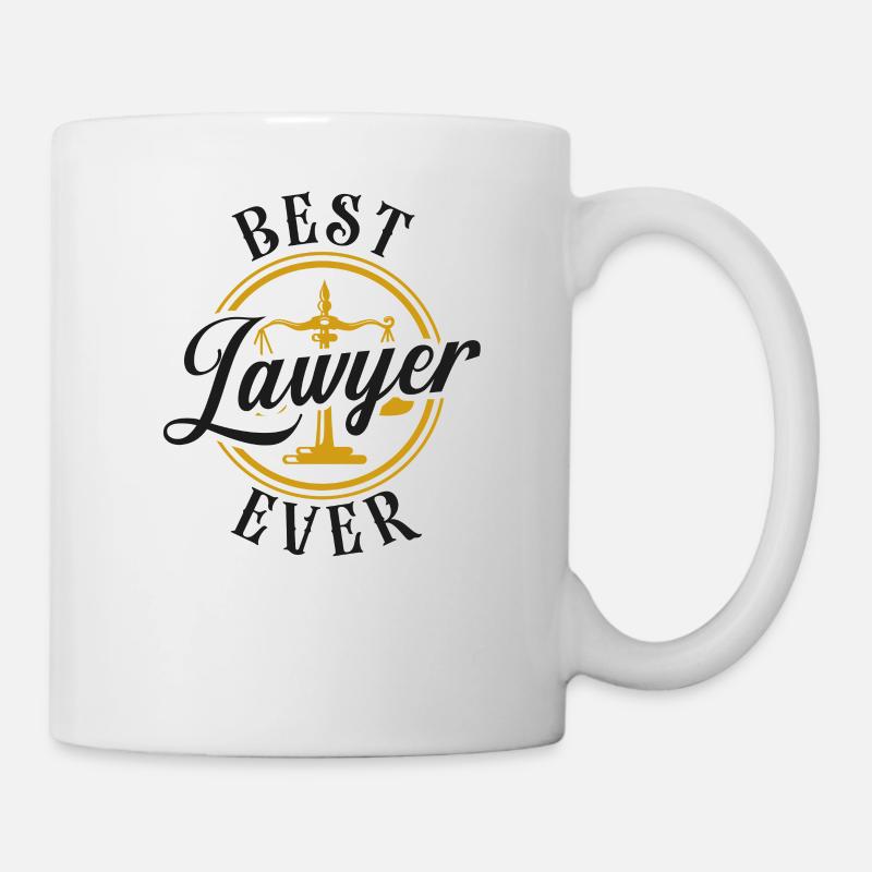 Jeune avocat Avocat Droit Meilleur - Mug blanc - blanc