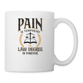 Young Lawyer Attorney Law Pain Is - Tasse - Weiß - Rechts