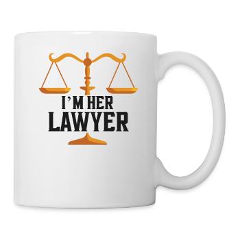 Young Lawyer Attorney Law Client - Tasse - Weiß - Rechts