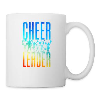 Cheer Cheerleading Watercolor - Tasse - Weiß - Rechts