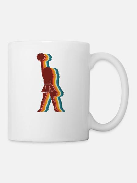 Cheer Cheerleading Retro Vintage - Tasse - Weiß
