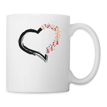 Cheer Cheerleading Heart - Tasse - Weiß - Rechts
