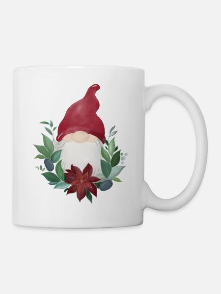 Gnome - Christmas Gnome - Mug - white
