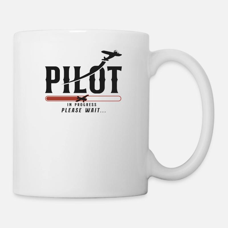 Pilote d’avion Futur pilote - Mug blanc - blanc