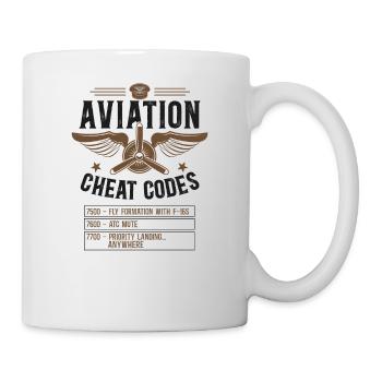 Airplane Pilot Vintage Aviation - Tasse - Weiß - Rechts