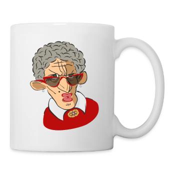 Coole alte Lady! - Tasse - Weiß - Rechts