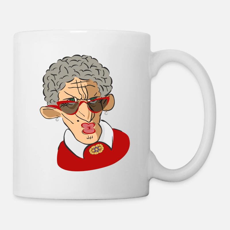 Vieille dame cool! - Mug blanc - blanc