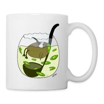 Fruit à bec, hybride kiwi-kiwi, en kiwibowle - Mug blanc - blanc - Droite